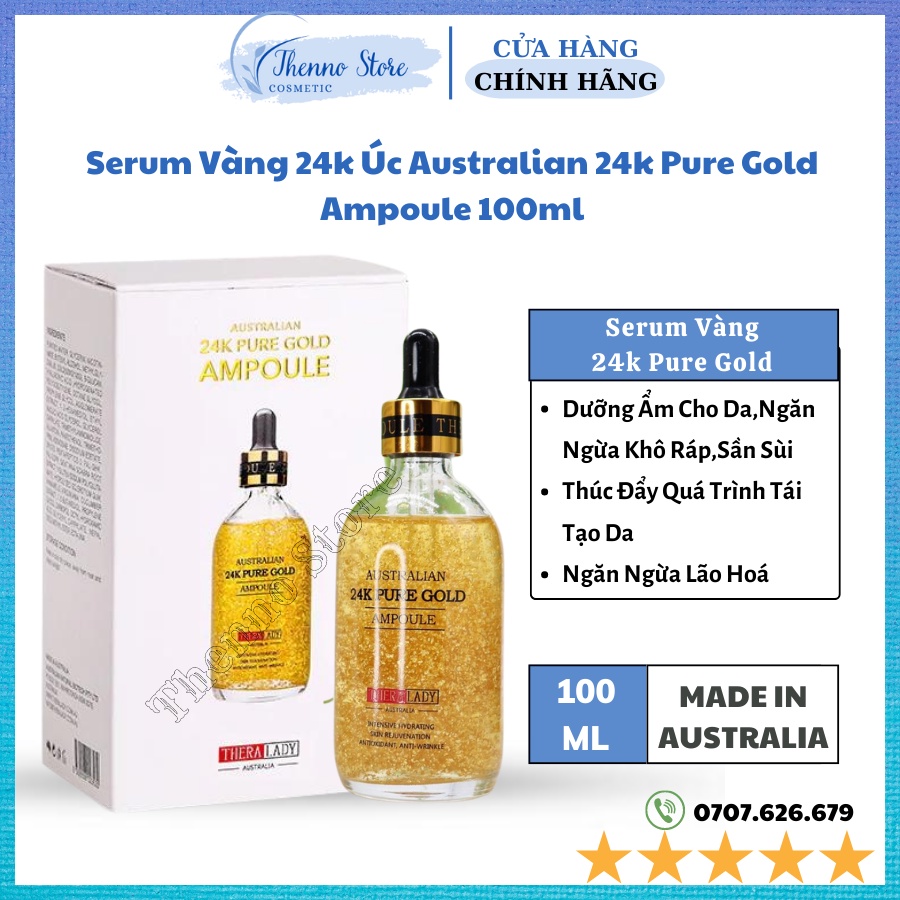 Serum vàng 24k Úc Australian 24k Pure Gold Ampoule 100ml💐💐💐