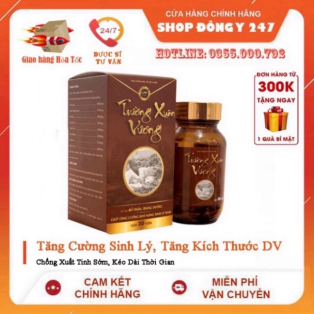 ✅ Trường Xuân Vương  [Freeship] ❤️ - Cải thiện sinh lý Nam giới 30 Viên