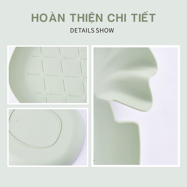 Khay ăn dặm cho bé kết hợp dĩa đựng trái cây hình quả dứa màu sắc hàn quốc dễ thương ADAM09 KIDS GARDEN