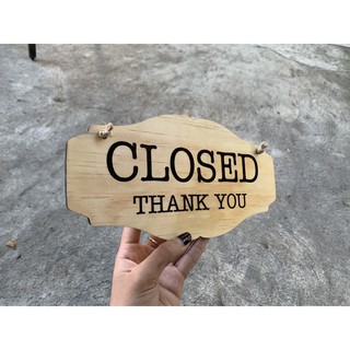 BẢNG OPEN CLOSED KHẮC LASER