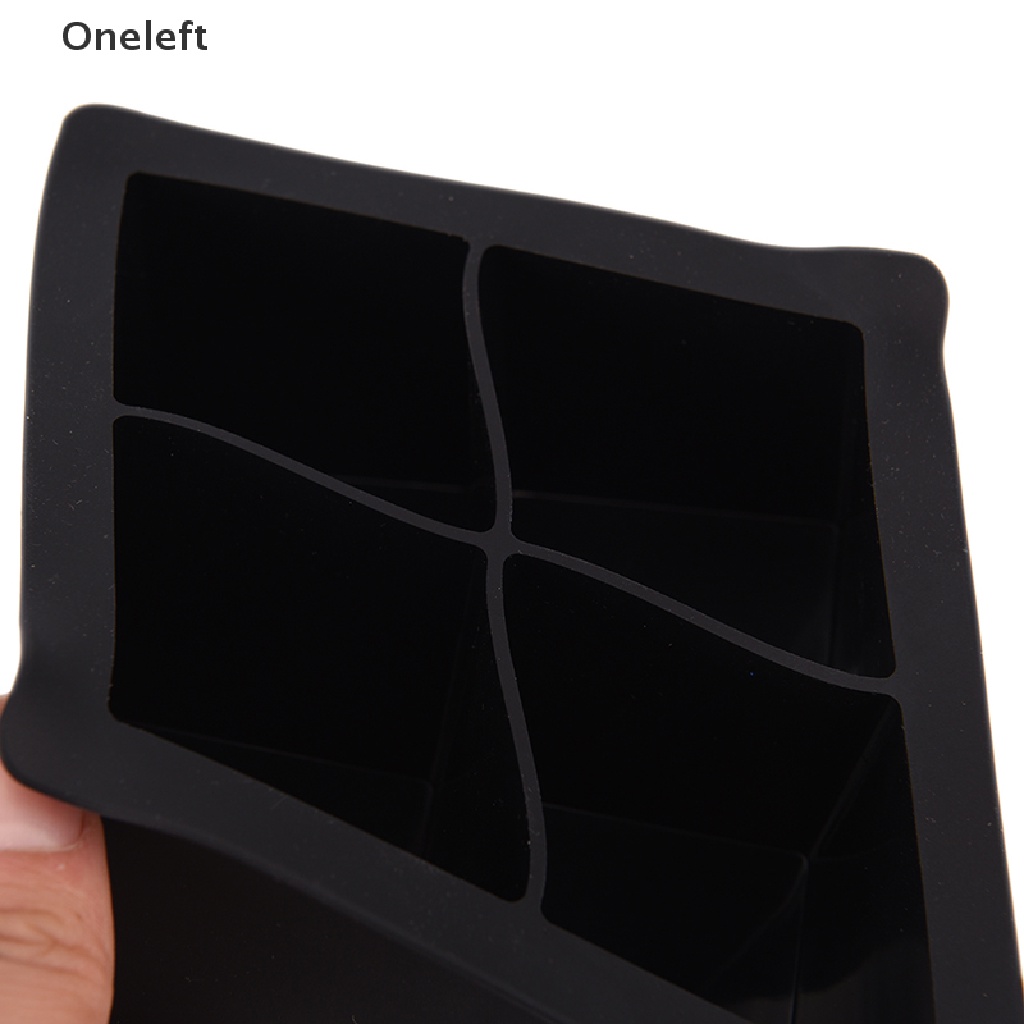 Oneleft Giant Silicone Ice Cube Square Jumbo King Size Big Black Mould Large Mold Tray VN