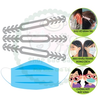 Free ship || combo 5 dây đeo khẩu trang chống đau tai - quai gài khẩu trang - silicone mềm rất dễ chịu