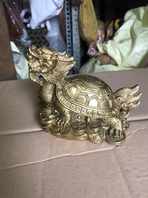 Long Quy bằng đồng có bát quái trên lưng | BigBuy360 - bigbuy360.vn