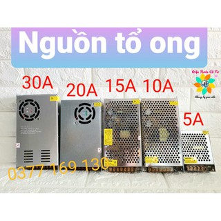 Nguồn tổ ong 12V 5A 10A 15A 20A 30A có quạt đầy đủ
