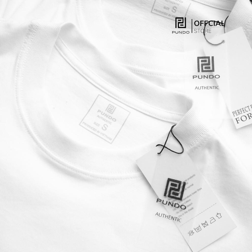 Áo thun nam cổ tròn tay ngắn phông trơn vải cotton cao cấp PUNDO ATPD444