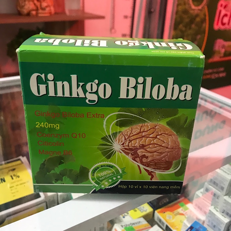 ✅[CHÍNH HÃNG] Bổ não Ginko Biloba Extra 240mg Extra - bổ huyết hoạt huyết, giảm thiểu năng tuần hoàn não (Hộp 100 viên)