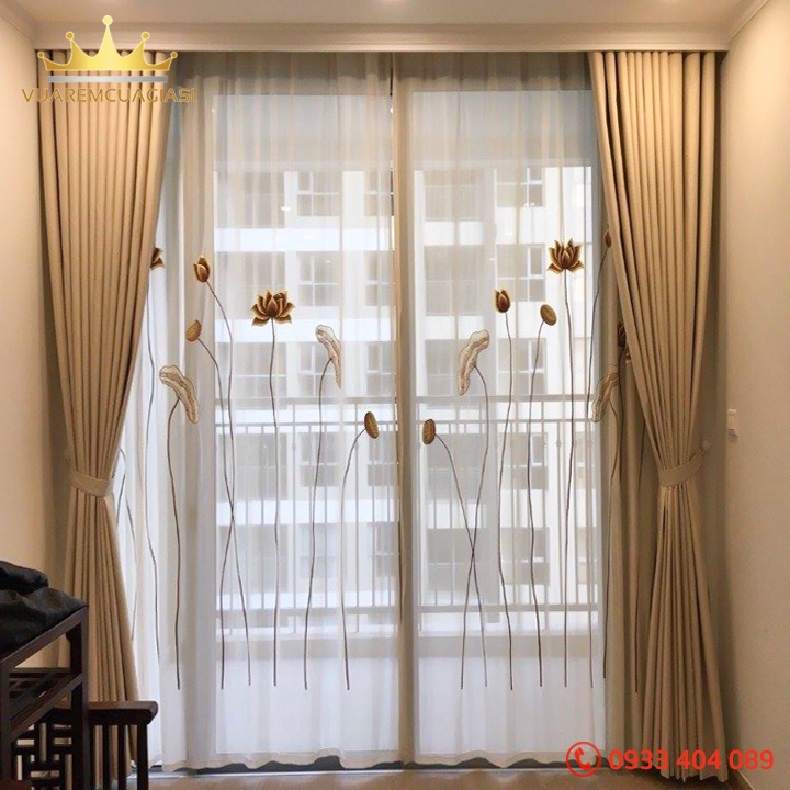 Rèm cửa chính size lớn nhiều kích thước dành cho decor phòng khách nhiều kích thước, màu sắc đa dạng Vuaremgiasi