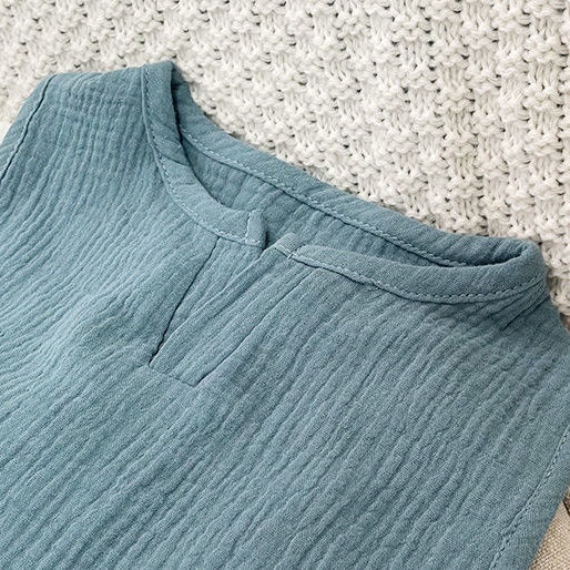 Bộ Quần Áo Vải Cotton Phối Lưới Dáng Rộng Thời Trang Cho Bé Trai