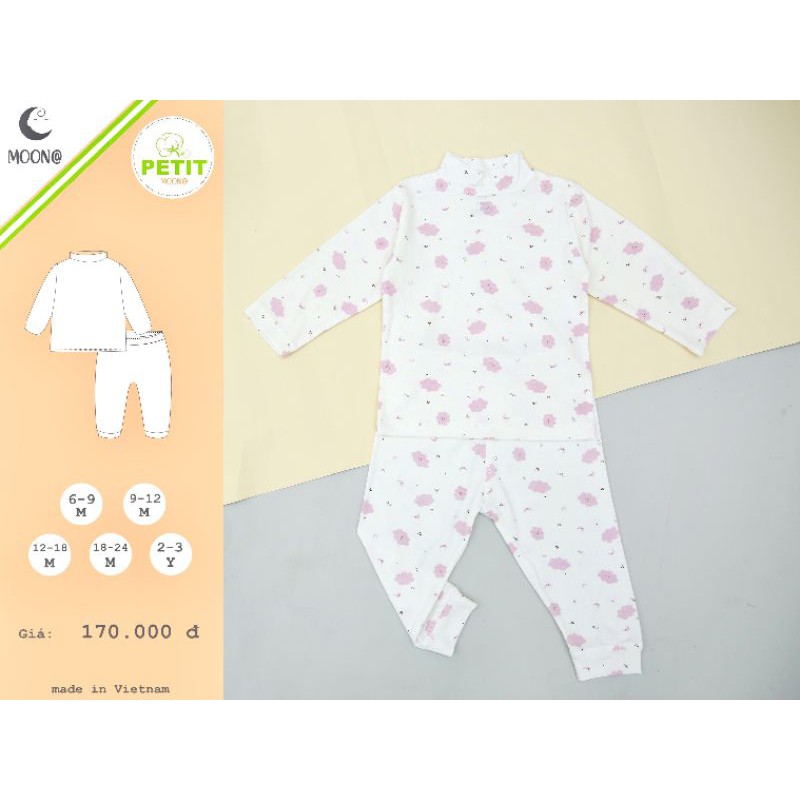 Bộ quần áo dài cài vai hãng Moon xả kho