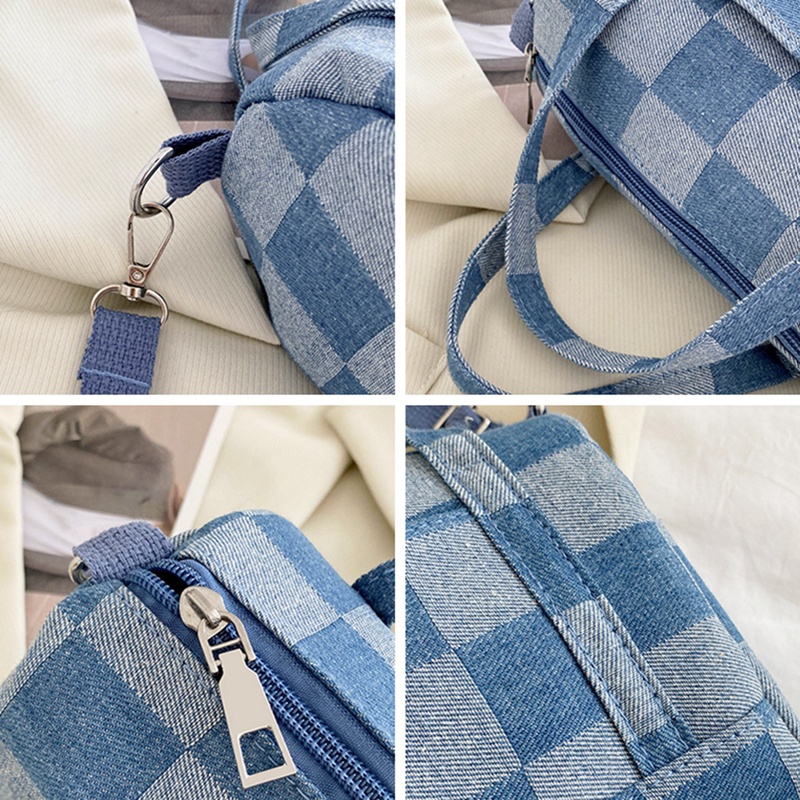 Túi Xách Nữ Vải Jean In Hình Thời Trang Hàn Quốc