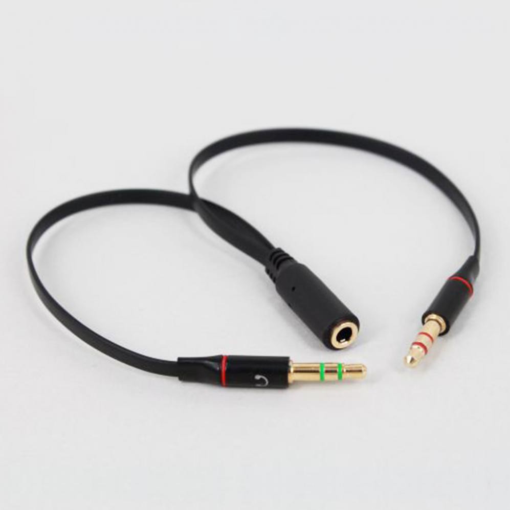 Splitter Headphone for Computer 3.5mm Female to 2 Male 3.5mm 2 In 1 Jack Mic Audio Y Splitter Cable