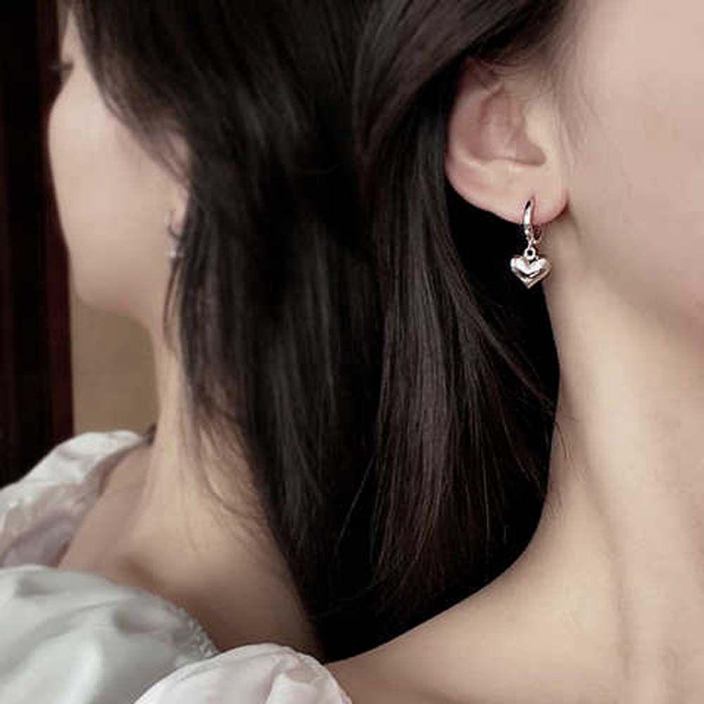 Bông Tai Dạng Vòng Hình Trái Tim Đơn Giản Thời Trang Cho Nữ|Túi Xách Màu Sắc Xinh Xắn Phong Cách Hàn Quốc Cho Nữ