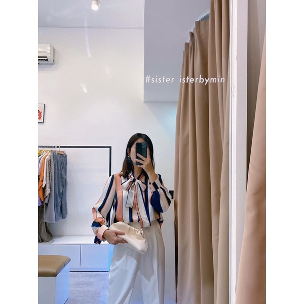 SISTERSISTER - Áo sơ mi cột nơ xinh KATHERINE