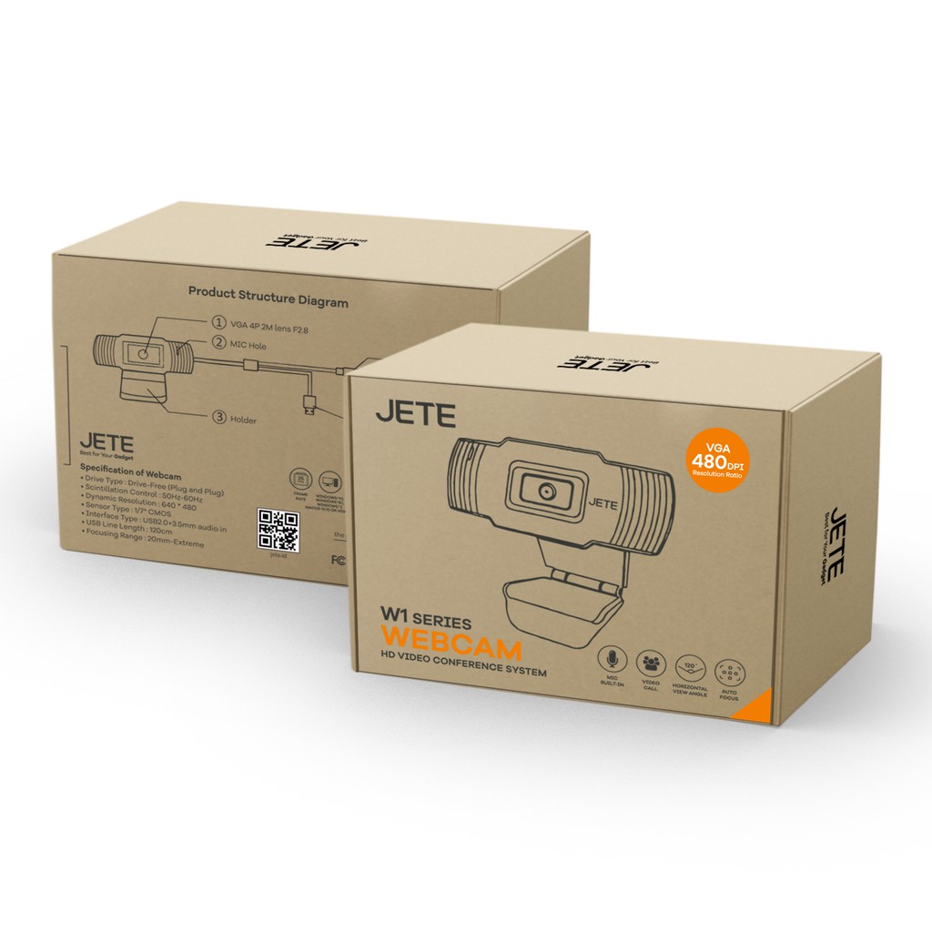 Webcam Jete W1 Cho Máy Tính Và Laptop | BigBuy360 - bigbuy360.vn
