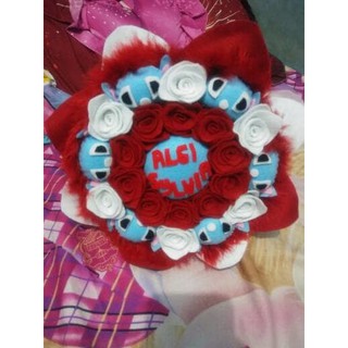 Thú Nhồi Bông Hình stitch Đính Hoa Dễ Thương