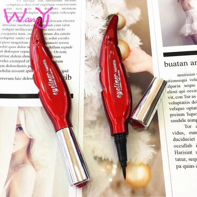 [Hàng mới về] Bút kẻ mắt hình lông vũ màu đỏ chống thấm nước chống thấm mồ hôi chống nhòe nhanh khô | BigBuy360 - bigbuy360.vn