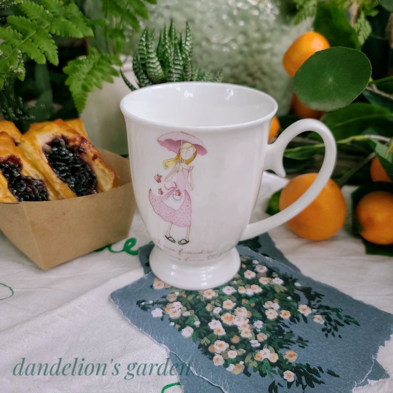 Ly hình cô bé che dù dễ thương