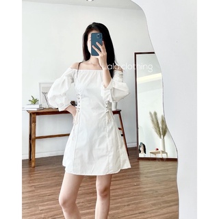 (SẴN) Váy trễ vai đan dây