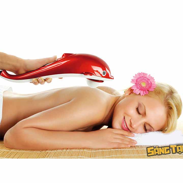 Máy massage cầm tay hình con cá heo 3 đầu Dolpin