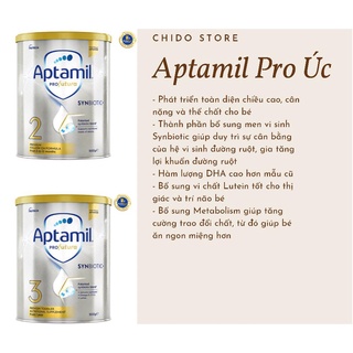Sữa Aptamil Profortuna Úc mẫu mới 900gr