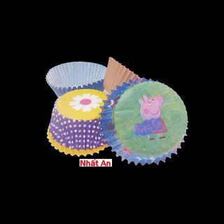 Cúp giấy/Chén giấy cupcake/ muffin 100 cái (Màu ngẫu nhiên)