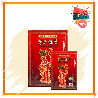 [Xả hàng] Cao Dán Hồng Sâm Gold Insam Đỏ Chính Hãng Hàn Quốc, Túi 20 miếng