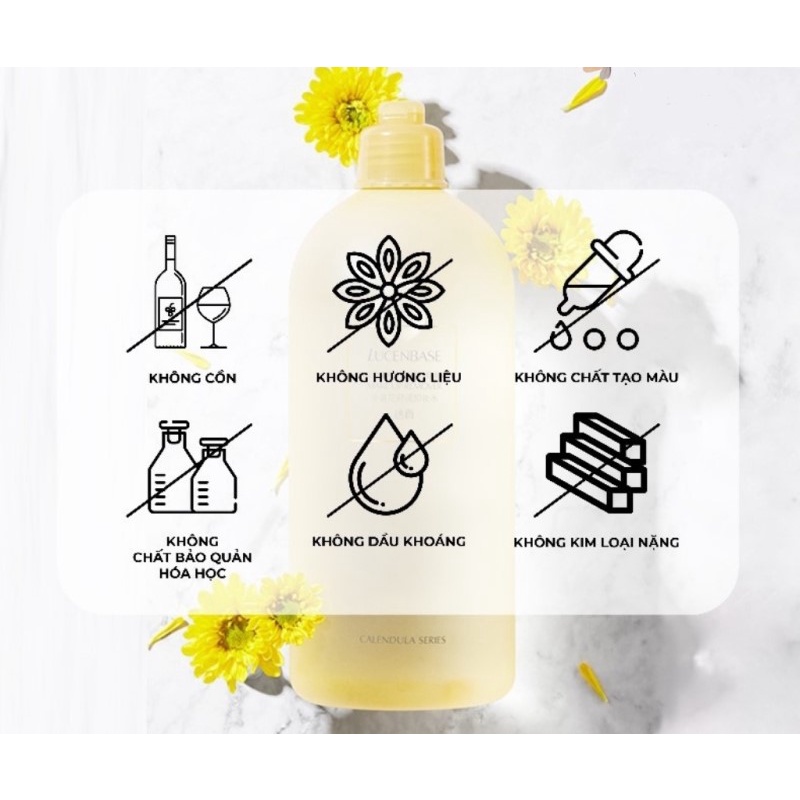 Nước Tẩy Trang Hoa Cúc làm dịu da Lucenbase 500ml