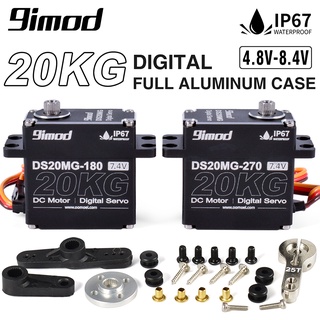 Động cơ servo kỹ thuật số 9imod ds20mg 20kg chống thấm nước cho xe điều khiển từ xa 1:8 1:10 crawler scx10 trx4 d90