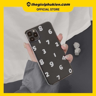 Ốp lưng iphone - Ốp silicon dẻo trong suốt số đếm dành cho iphone 6 đến 14promax - t63