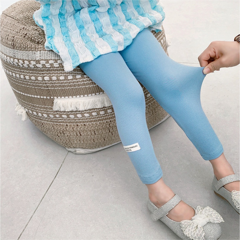 Quần Legging Mỏng Dài Đến Mắt Cá Chân Thời Trang Mùa Hè Cho Bé Gái