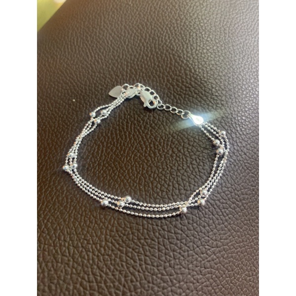 Lắc tay bạc ta 3 sợi bi
