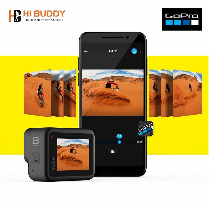Bộ máy quay kèm phụ kiện GOPRO HERO8 Black Holiday Promo Bundle 2019, ROW-CHDRB-801 | BigBuy360 - bigbuy360.vn