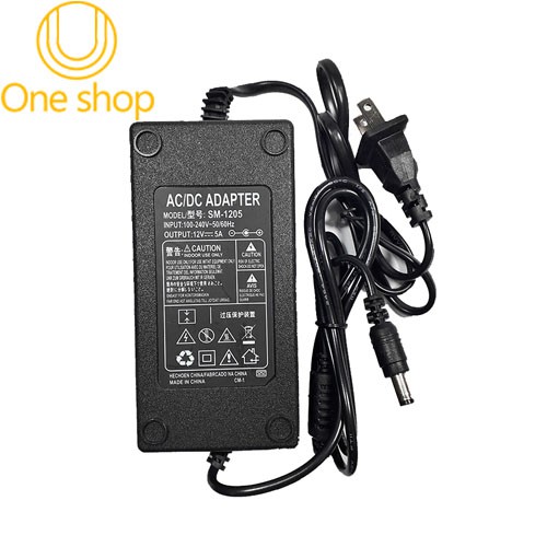 Nguồn Adapter 12V-5A 5.5*2.1MM (BH 06 Tháng)