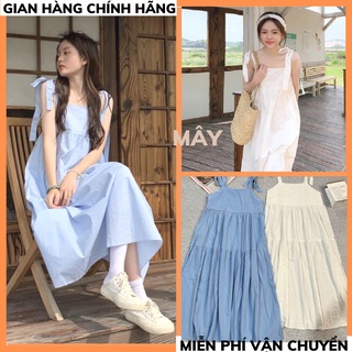Váy babydoll 2 dây buộc nơ vai, Đầm 2 dây babydoll buộc nơ vai MÂY_1989