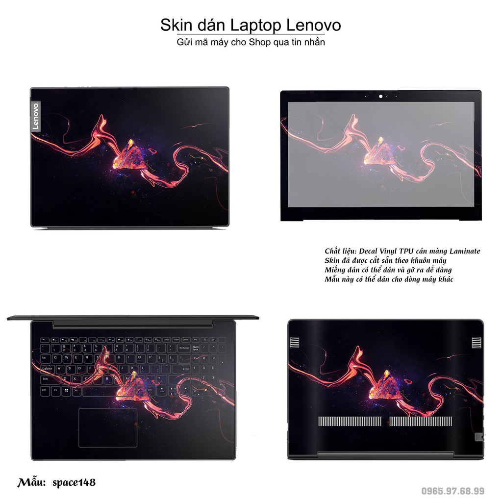 Skin dán Laptop Lenovo in hình không gian _nhiều mẫu 25 (inbox mã máy cho Shop)