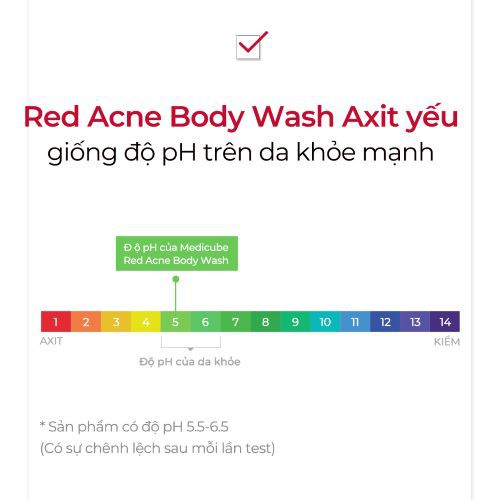 Sữa Tắm Cho Da Mụn Medicube Red Acne Body Wash 400ml _ Medicube Chính Hãng