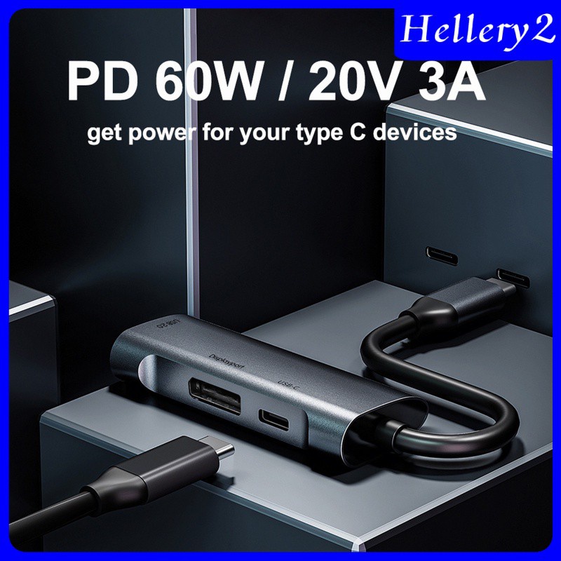 [HELLERY2] USB C to Display USB-C Charging Port for MacBook Pro Laptop Smartphones