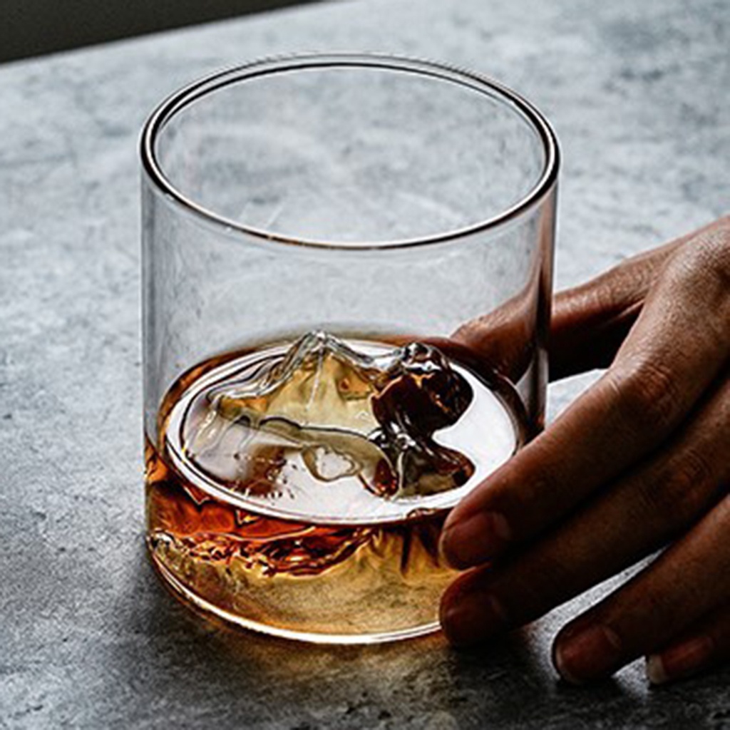 Cốc Thủy Tinh Uống Bia / Trà / Cà Phê Phong Cách Núi Độc Đáo