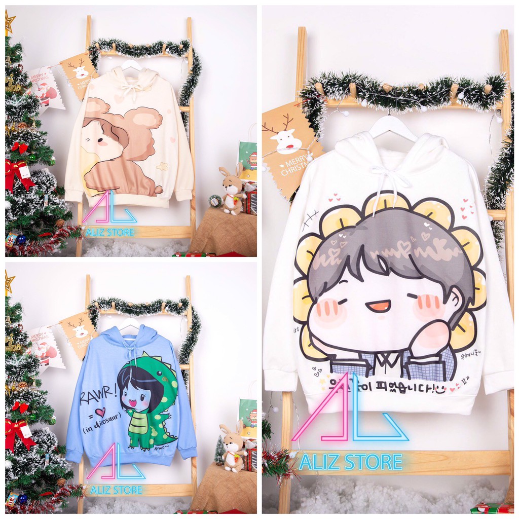 Áo Hoodie Hoạt Hình SIêu Dễ Thương