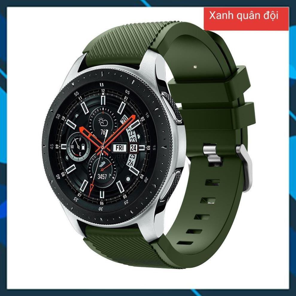 (HÀNG CAO CẤP) Dây đồng hồ cao su/ Silicon size 22mm cho đồng hồ thông minh (Samsung Gear S3, Galaxy Watch 46, tic pro..