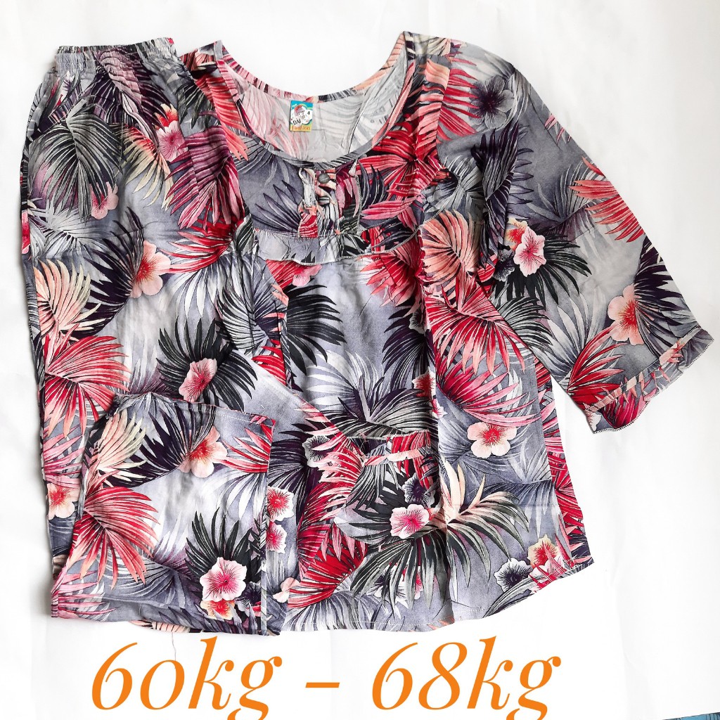 Bộ Tole, lanh quần dài, tay lỡ- Tole Nhung bông trung niên mát mẻ, thoải mái cho bà, cho mẹ, số 4