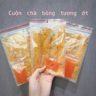 [Combo 5bịch] Bánh tráng cuộn chà bông chấm tương ớt