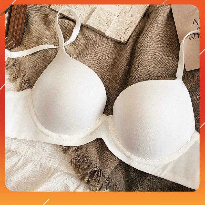 Áo lót nữ cao cấp hàng xuất xịn có gọng đệm mút mỏng nâng gọn ngực cup chéo kiểu dáng basic A12510