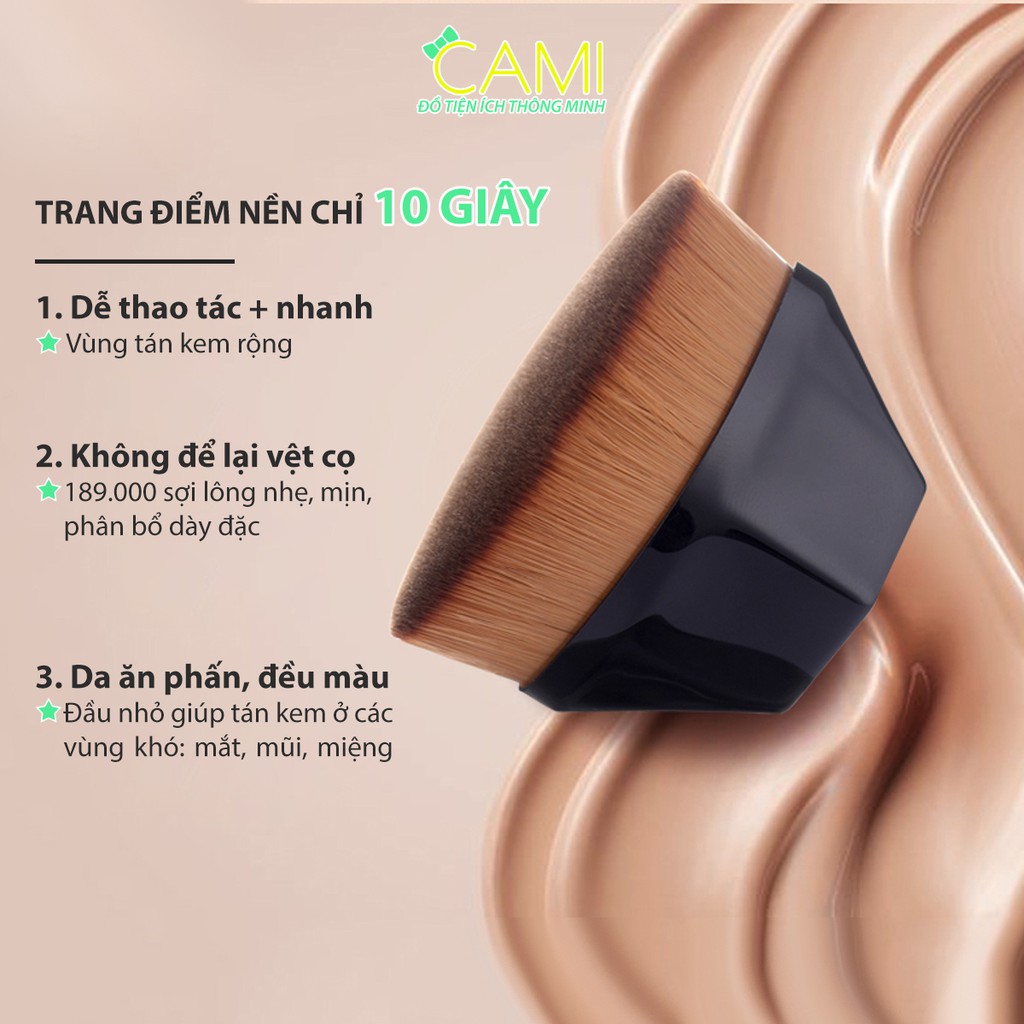 Cọ tán kem nền số 55 cho da ăn phấn đẹp mịn không tì vết - Cami - CMPK170