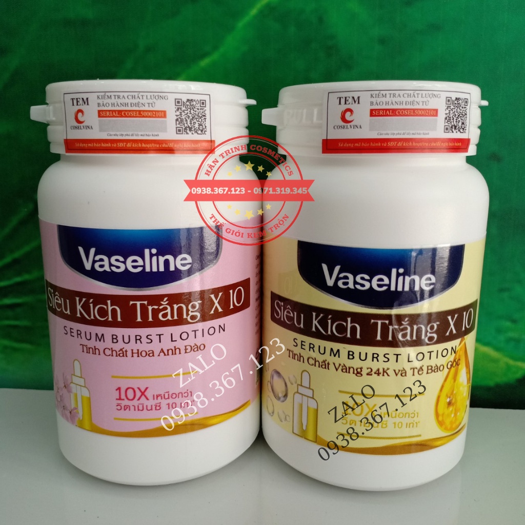 Kem Kích Trắng Vaseline, Kem Kích Trắng Body Mạnh Gấp 10 Lần Hủ 250g - Mỹ Phẩm Hân Trinh