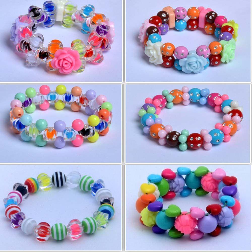 ANEMONE Đồ chơi trẻ em Làm Vòng Tay / Dây Chuyền Thủ Công Độc Đáo Cho Bé Gái