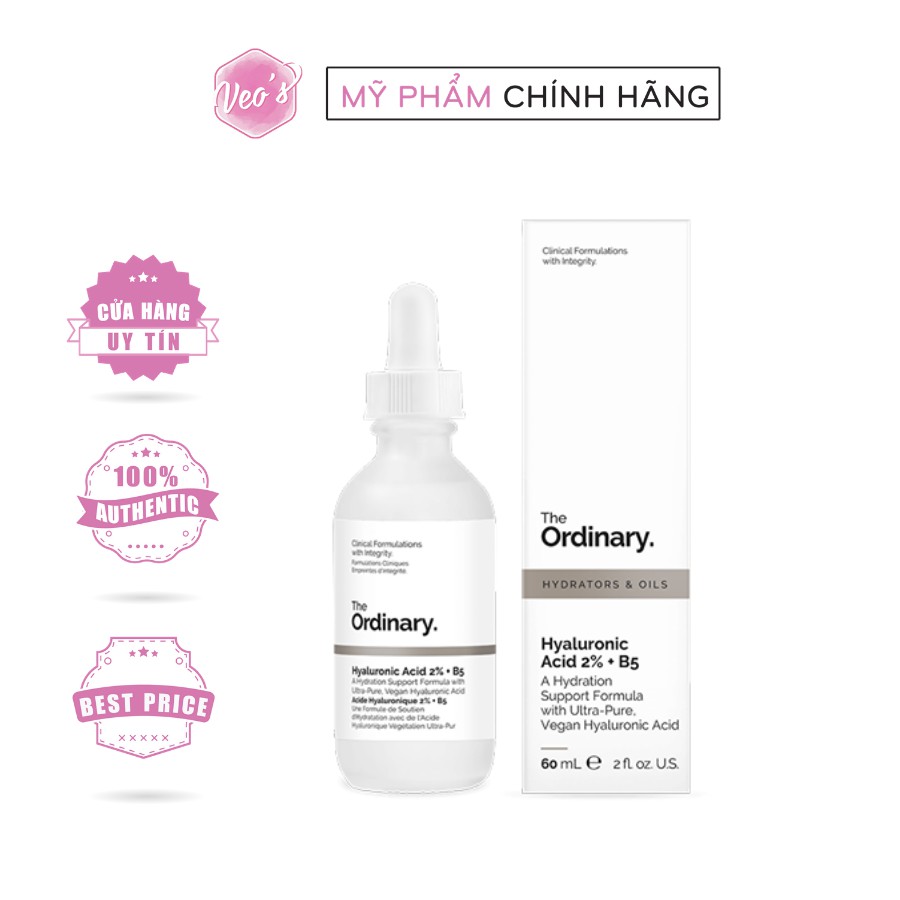 Serum cấp ẩm phục hồi da - The Ordinary Hyaluronic Acid 2% +B5 30ml