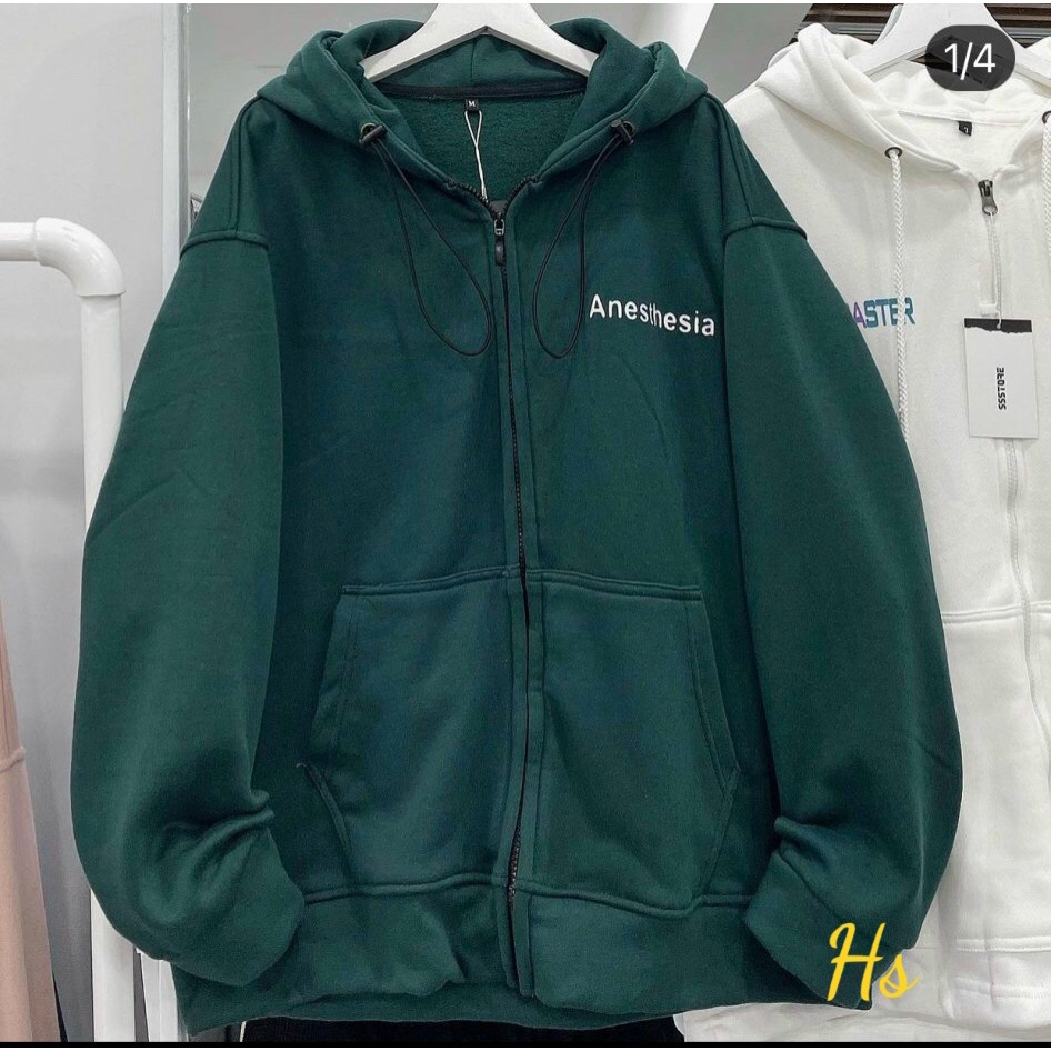 Áo Khoác Hoodie Xanh Anes Chất Liệu Nỉ Ngoại Ấm Áp Wild.Goute SP000780 | BigBuy360 - bigbuy360.vn