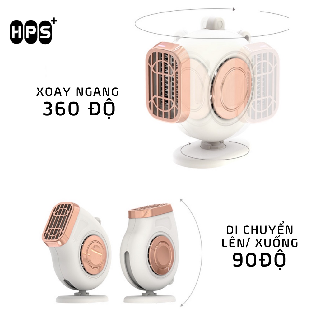 Quạt sưởi ô tô công suất lớn xua tan sương mù rất an toàn khi lái xe, Quạt sưởi mini xoay 360 độ