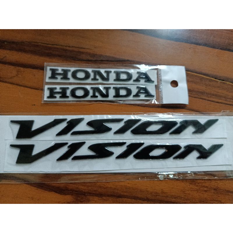 Bộ tem nổi Vision màu đen bóng